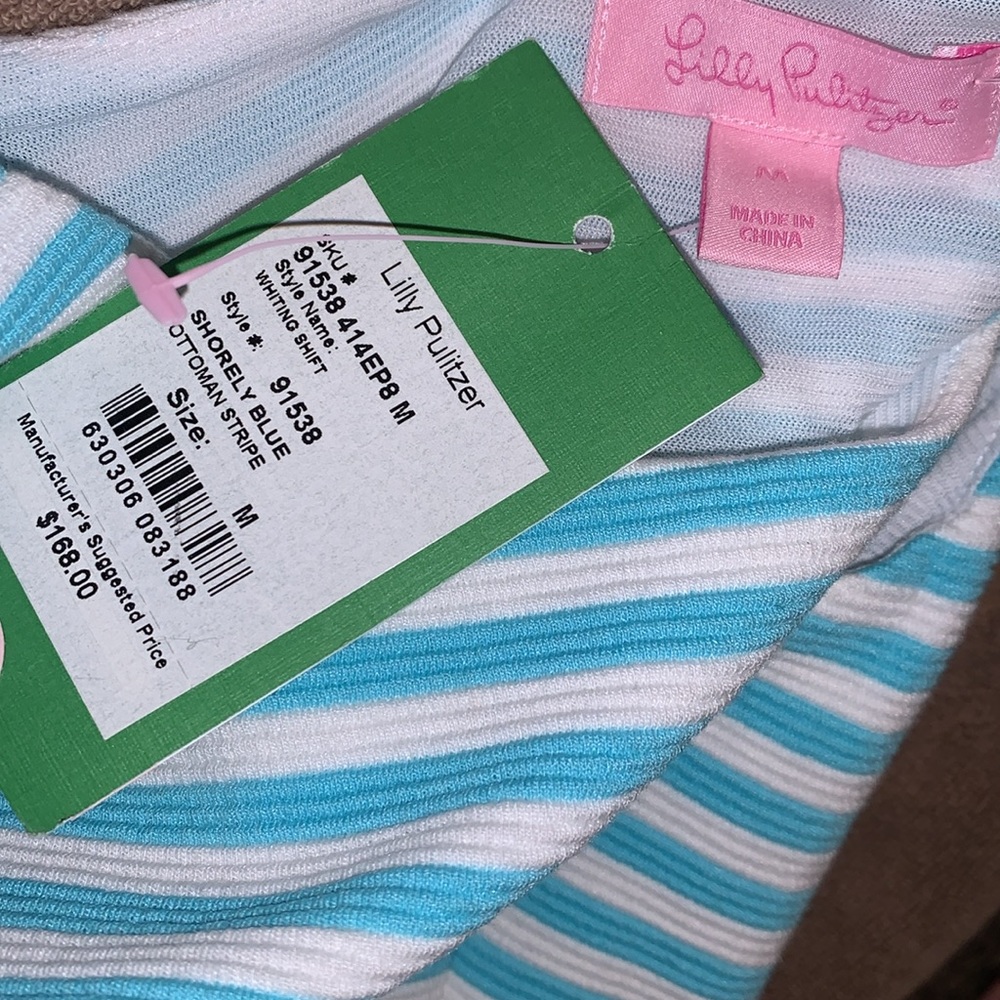 LIlly Pulitzer Shorely Ottoman Stripe Cut‎ Out Dress - Picture 15 of 16